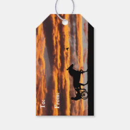 Etiqueta de Presente de Cavalo de Trote Padrão