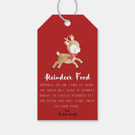 Etiqueta de Presente de Comida de Reindeer