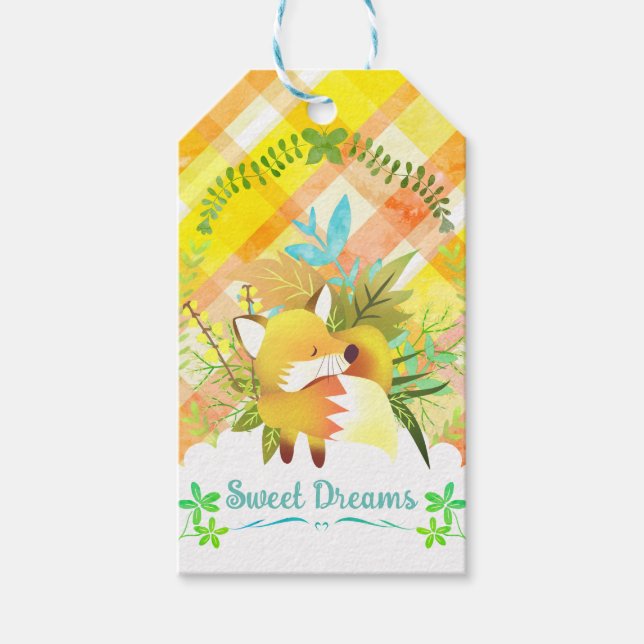 Etiqueta de presente de Design Fox (Frente)