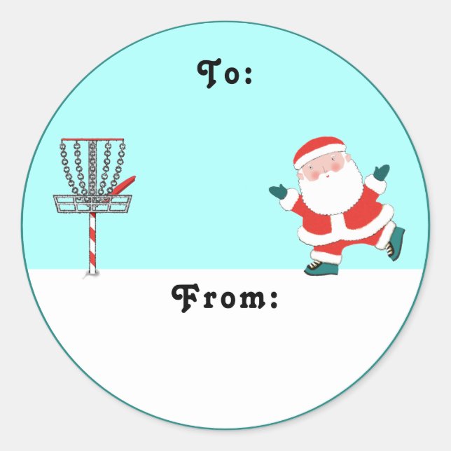 Etiqueta de Presente de Disc Golf (Frente)