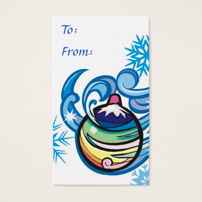 Etiqueta de presente de feriado (Frente)