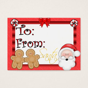 Etiqueta de presente de feriado