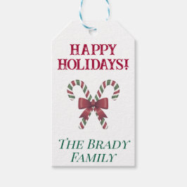 Etiqueta de presente de feriado personalizado