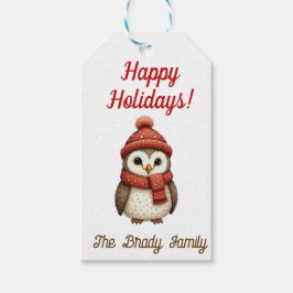 Etiqueta de presente de feriado personalizado