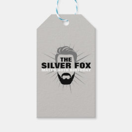 Etiqueta de presente de festa de aniversário mascu