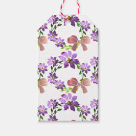 Etiqueta de Presente de Fio Floral