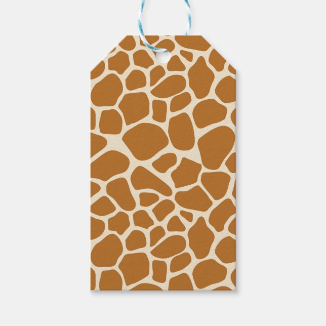 Etiqueta de Presente de Impressão Giraffe (Frente)