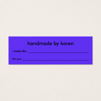 Etiqueta de presente de item de renda