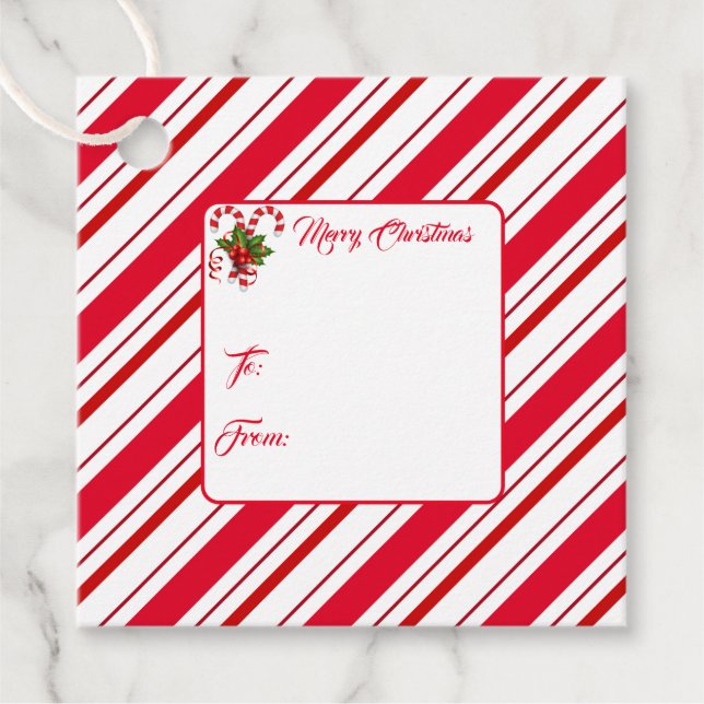 Etiqueta de presente de Natal (Frente)