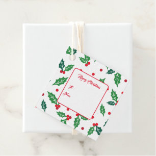 Etiqueta de presente de Natal