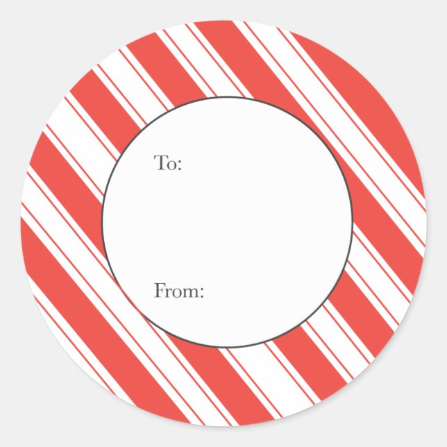 Etiqueta de presente de Natal (Frente)