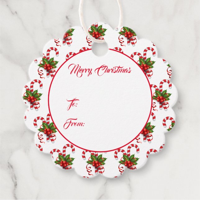 Etiqueta de presente de Natal (Frente)