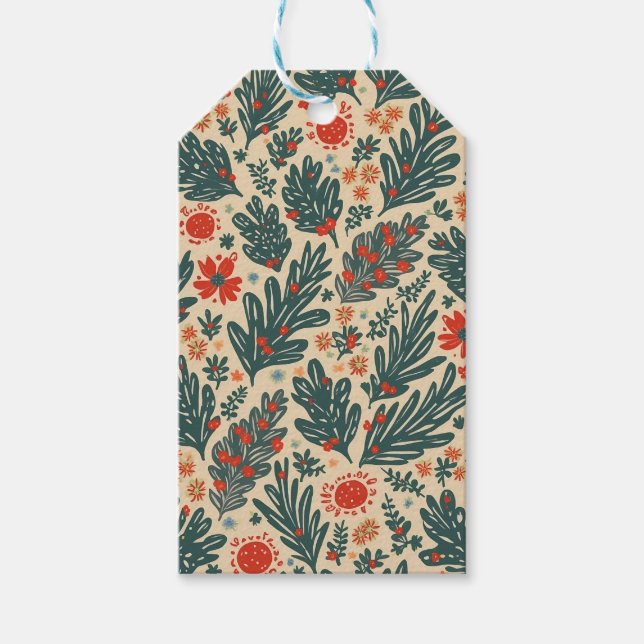 Etiqueta de presente de Natal (Frente)