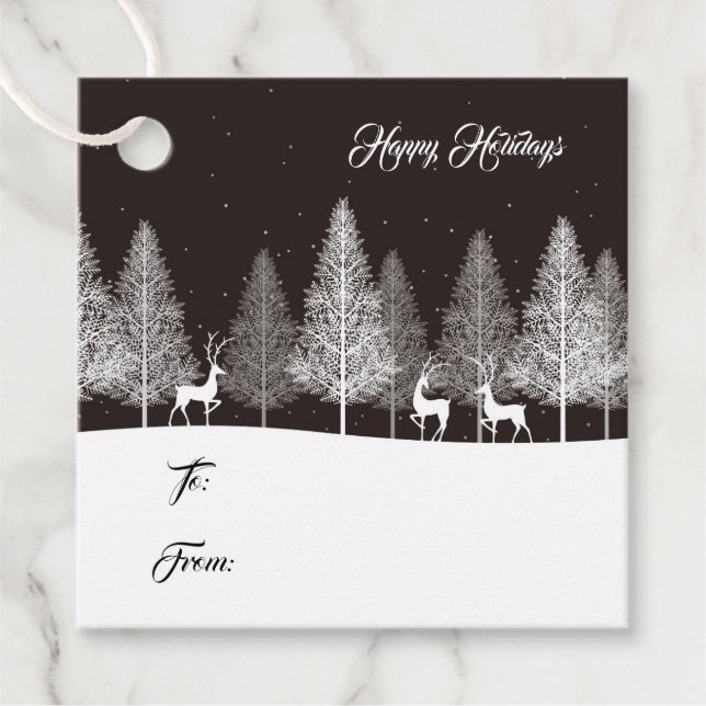 Etiqueta de presente de Natal (Frente)