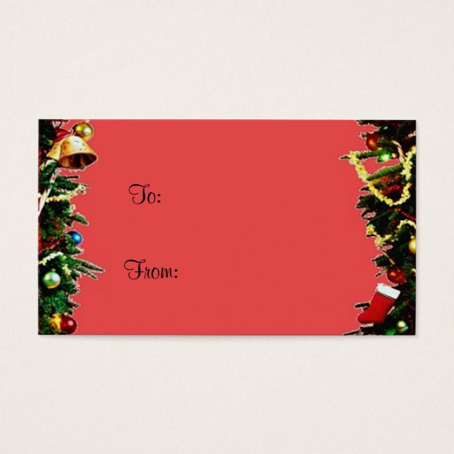 Etiqueta de presente de Natal (Frente)