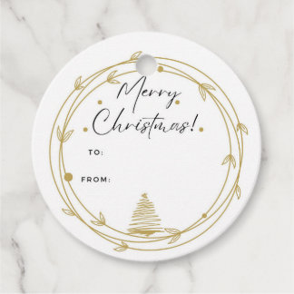 Etiqueta de presente de Natal