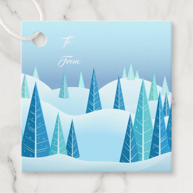 Etiqueta de presente de Natal (Frente)