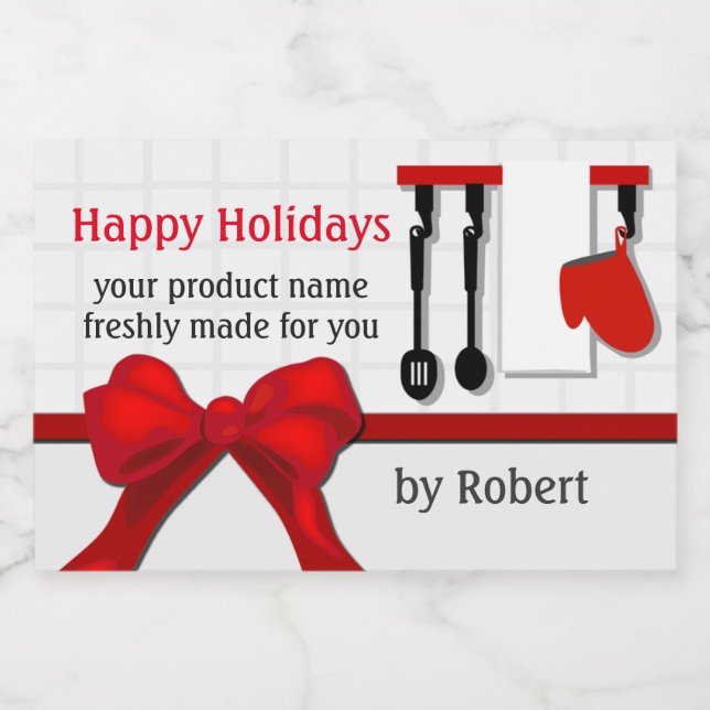 Etiqueta de Presente de Natal (Rótulo Único)