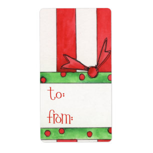Etiqueta de presente de Natal