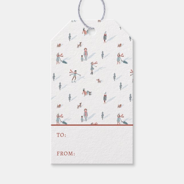 Etiqueta de presente de Natal (Frente)