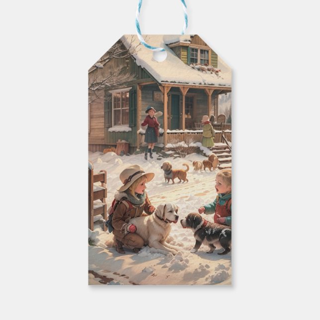 Etiqueta de presente de Natal (Verso)