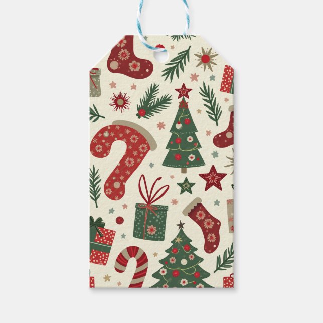 etiqueta de presente de natal (Frente)