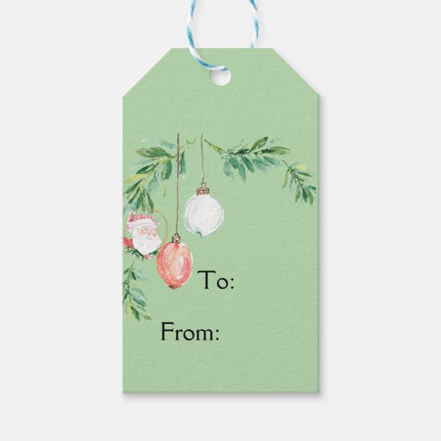 Etiqueta de presente de Natal (Frente)