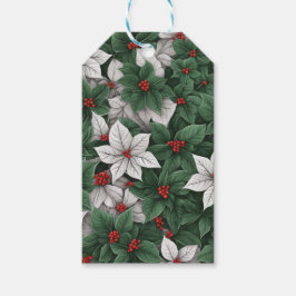 Etiqueta de presente de Natal de Elegância Botânic
