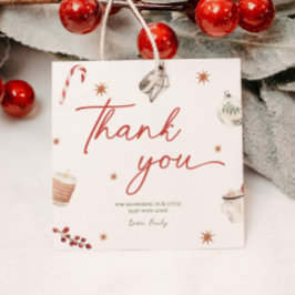 Etiqueta de presente de Natal do Chá de fraldas pa