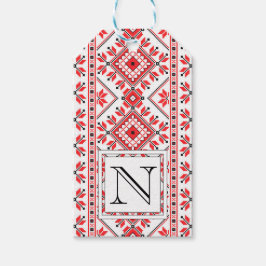 Etiqueta de presente de Natal do Monograma Persona