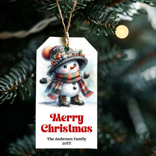 Etiqueta de Presente de Natal Editável para Crianç