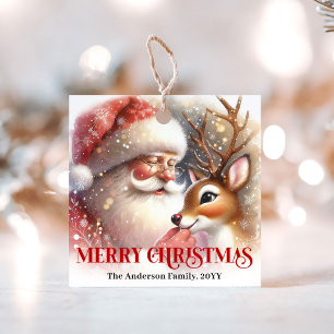 Etiqueta de presente de Natal engraçada do Papai N