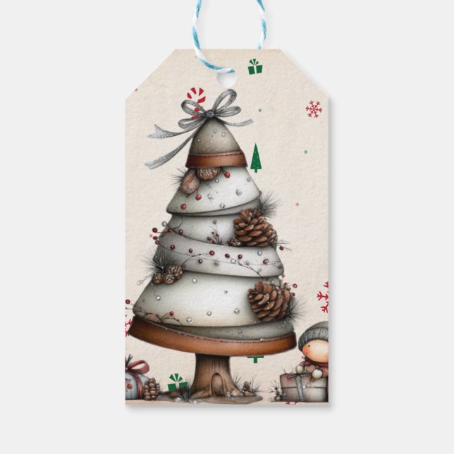 Etiqueta de presente de Natal engraçada "Melhor pr (Verso)