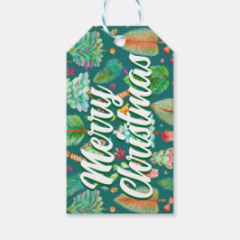 Etiqueta de presente de Natal feliz