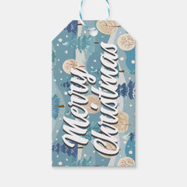 Etiqueta de presente de Natal feliz