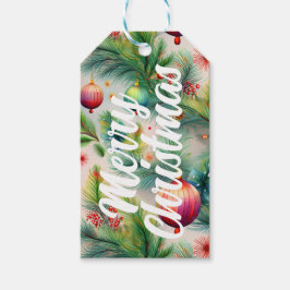 Etiqueta de presente de Natal feliz