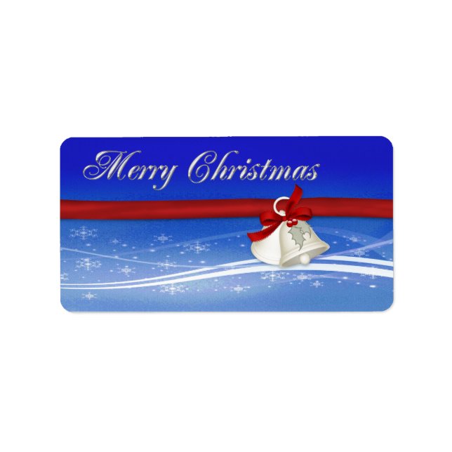Etiqueta de presente de Natal feliz (Frente)