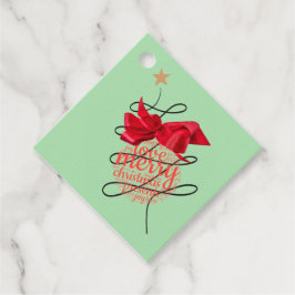 Etiqueta de presente de Natal Festivo Bauble