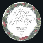 Etiqueta De Presente De Natal Folhagem Adesivo De<br><div class="desc">Já está quase Natal! É hora de planejar os presentes para a época festiva, não se esqueça dos seus Adesivos de Natal personalizados! Elegantes e bonitos, estes adesivos de Natal personalizados são perfeitos para Etiquetas de Presentes de Natal ou como selos de envelope nos seus cartões de Natal e muito...</div>