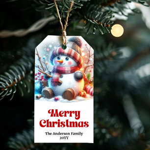 Etiqueta de Presente de Natal para Crianças de Bon