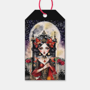 Etiqueta de presente de Natal para fadas de Gótico
