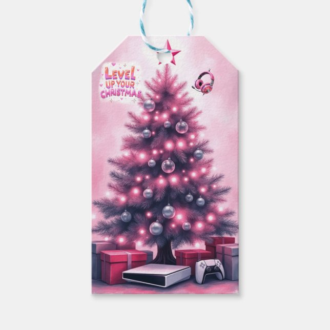Etiqueta de presente de Natal para jogador (Frente)