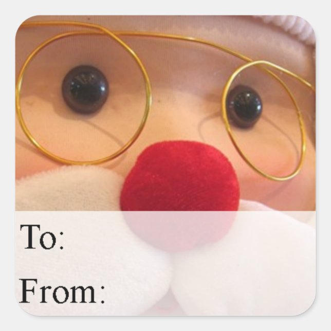 Etiqueta de presente de Natal para Papais noeis de (Frente)