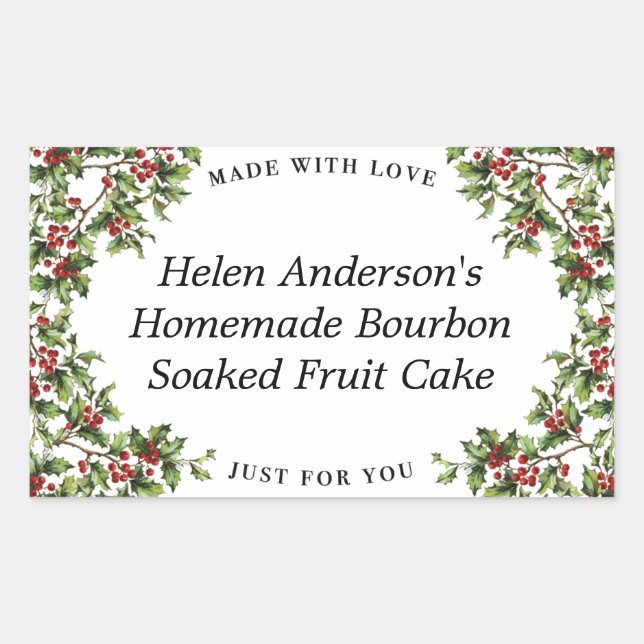 Etiqueta de presente de Natal Personalizada da Vin (Frente)