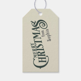 Etiqueta de presente de Natal personalizada - [De]