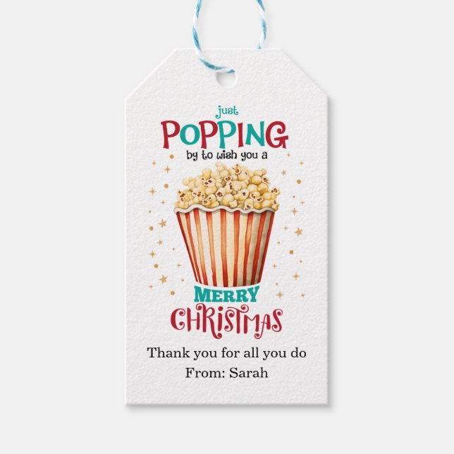 Etiqueta de Presente de Natal Personalizada para P (Frente)