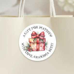 Etiqueta de presente de Natal Personalizado
