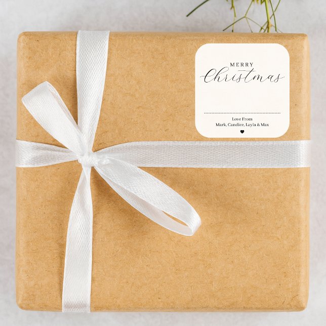 Etiqueta de presente de Natal Personalizado (Criador carregado)