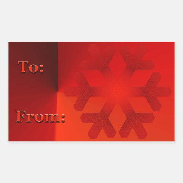 Etiqueta de presente de Natal Prendedores Vermelho (Frente)