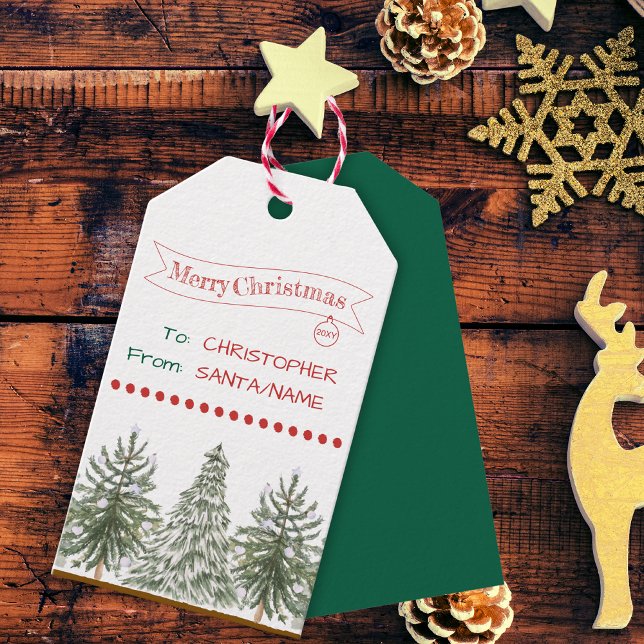 Etiqueta de Presente de Nome Personalizado de Vint (Criador carregado)